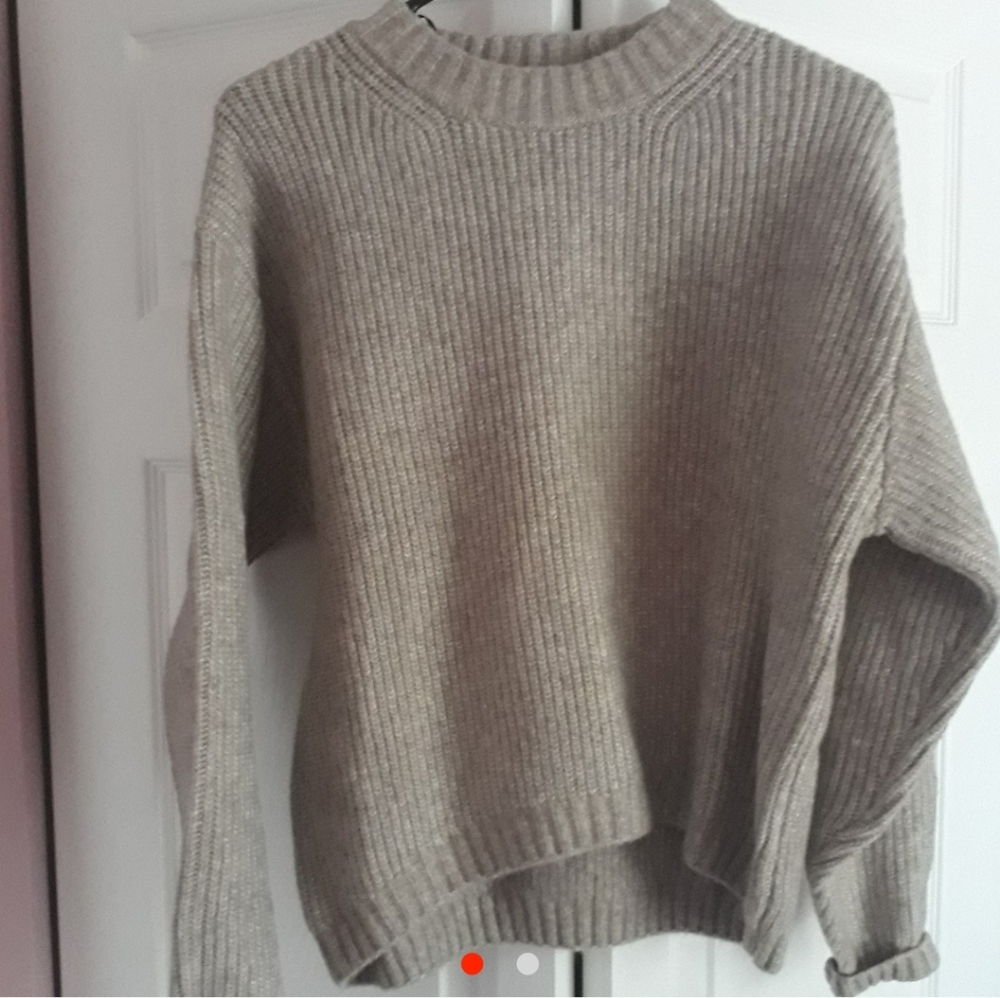 Beige knit sweater